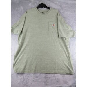 Carhartt Men's 2XL Loose Fit Pocket‎ T-Shirt Green Heather Work Casual